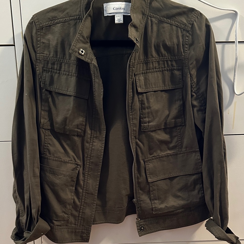 Caslon Khaki Casual Jacket